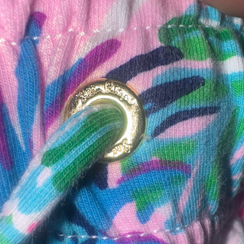 LILLY PULITZER size medium m Emora Knit Pant Mandevilla Baby Paradise - Picture 9 of 9